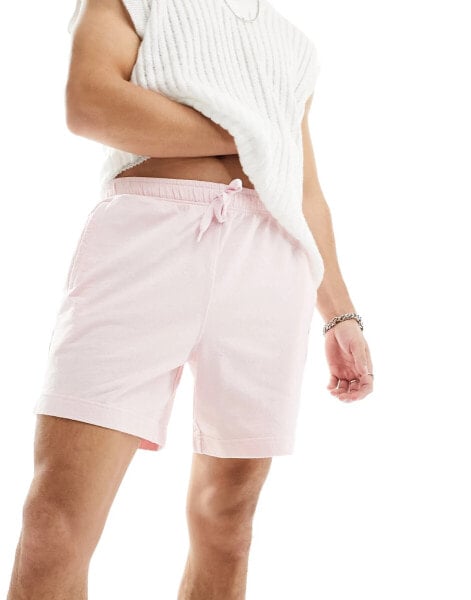 ASOS 4505 Icon 7 inch training sweat shorts with quick dry in washed pink