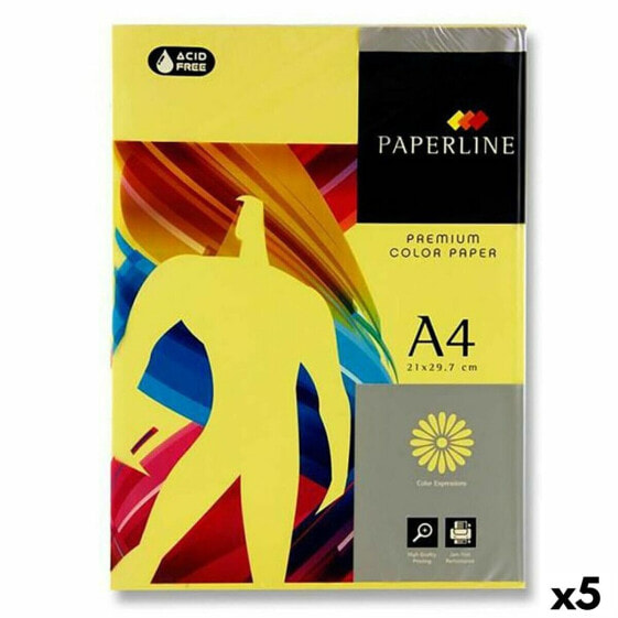 Бумага для печати Fabrisa Paperline Premium A4 80 g/m² 500 Листья Жёлтый (5 штук)