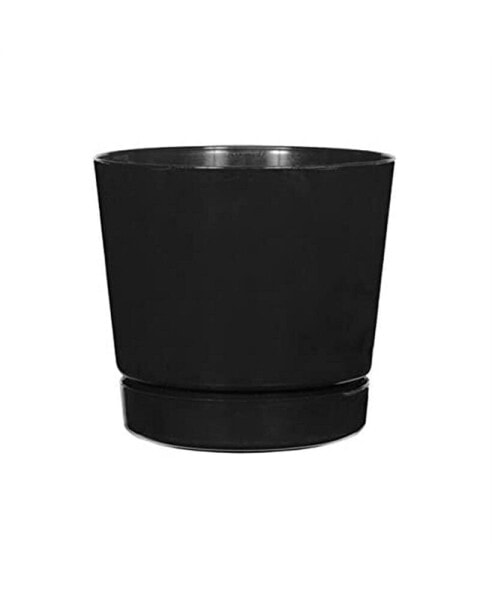 Горшок черный для цветов Novelty Full Depth Round Cylinder, 8 дюймов