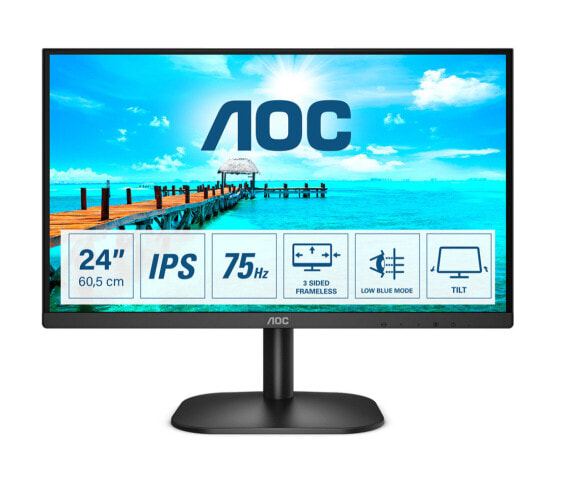 Монитор AOC 24B2XH - 60.5 см - Full HD - LED - Черный