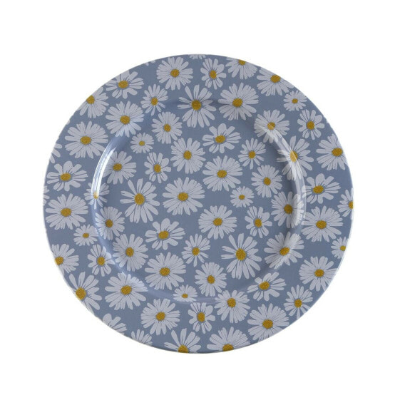 Мелкая тарелка Versa Цветы Металл 33 x 1,5 x 33 см