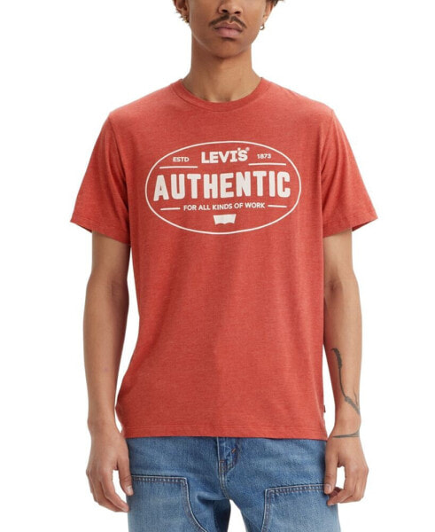 Men's Authentic Standard-Fit Logo Graphic T-Shirt