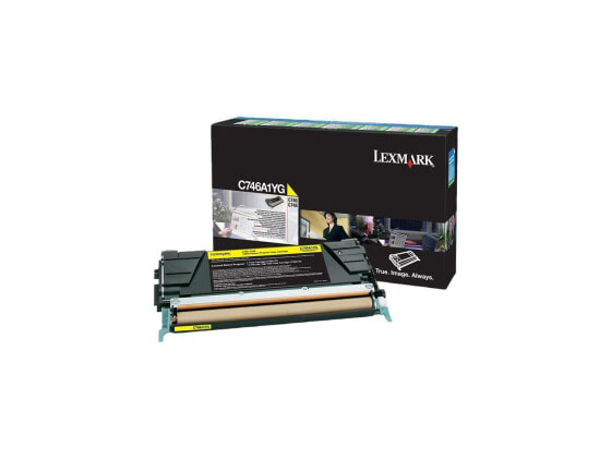 Lexmark C746A4YG Return Program Toner Cartridge - Yellow