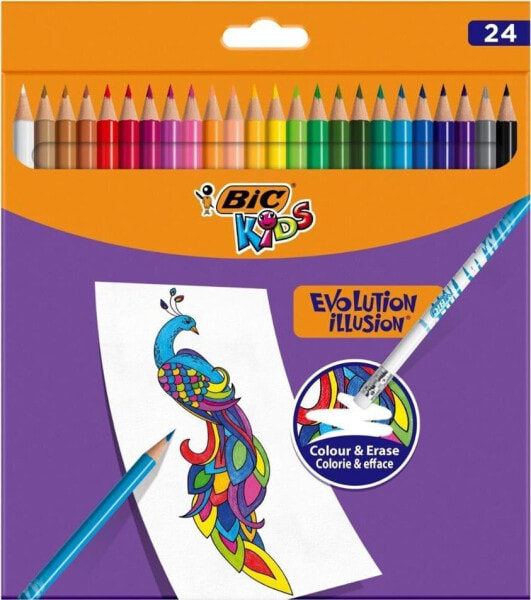 Bic Kredki ołówkowe Kids Evolution Illusion 24 kol BIC