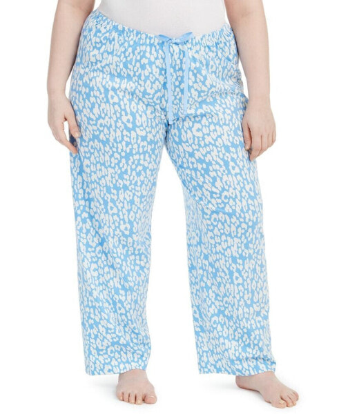 Womens Plus size Sleepwell Printed Knit pajama pant made with Temperature Regulating Technology