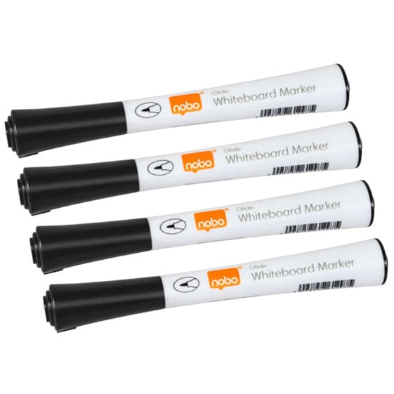 NOBO Glide Fine Tip Chalk Marker 4 Units