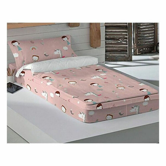 Комплект постельного белья на молнии с одеялом Haciendo el Indio Unicorn (90 x 190 cm) (90 кровать)