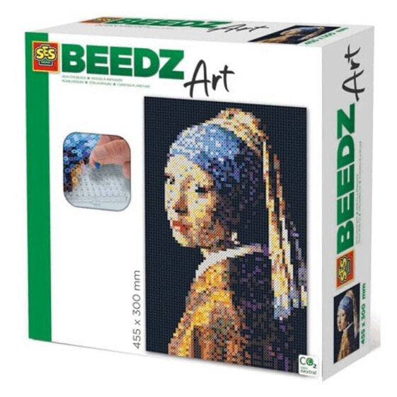 SES Beedz Art - Vermeer 300x456 mm girl with a pearl earring 7000 pieces