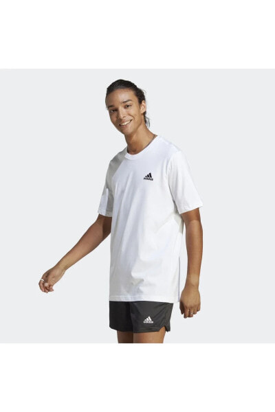 Футболка Adidas Essentials Single Jersey с вышитым логотипом