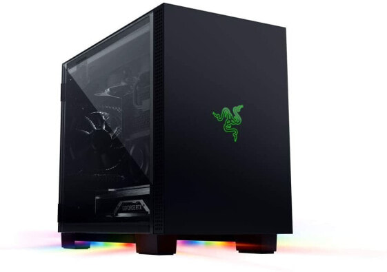 Razer Tomahawk Mini-ITX Gaming Case with Razer Chroma RGB (Swing Doors on Both Sides, Ventilation, Dust Filter, Cable Management, for Radiators up to 240 mm)