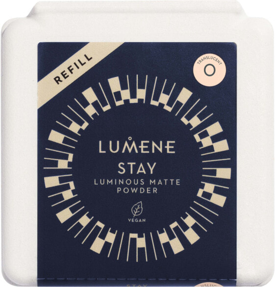 Lumene Stay Luminous Matte Powder Компактная пудра с матирующим эффектом, сменный блок