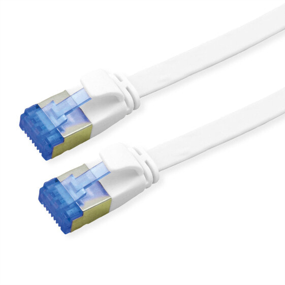 ROTRONIC-SECOMP FTP Patchkabel Kat6a/Kl.EA flach weiss 1m - Cable - Network