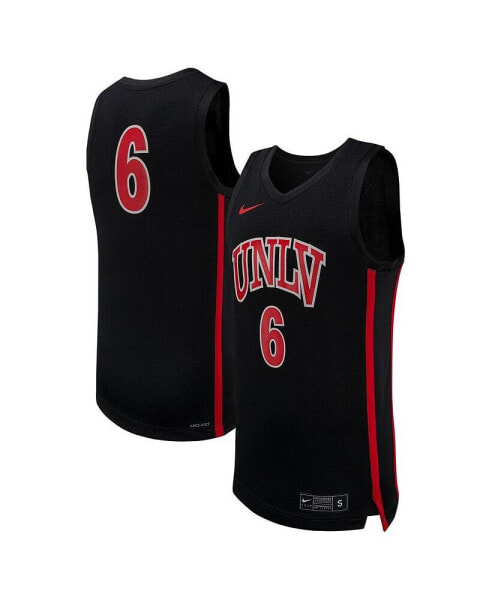 Men's #6 Black UNLV Rebels Replica Basketball Jersey