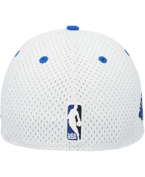 Men's White/Blue Dallas Mavericks Throwback 2Tone 59FIFTY Fitted Hat