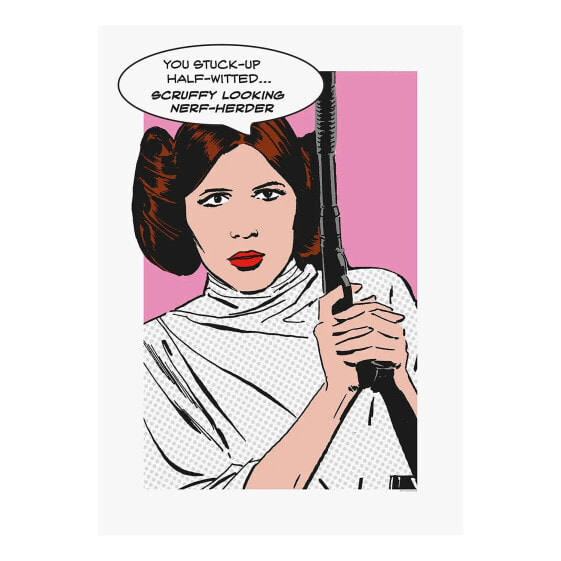 Картина Komar Star Wars Comic Quote Leia