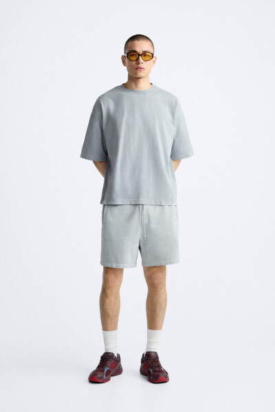 FADED JOGGER BERMUDA SHORTS