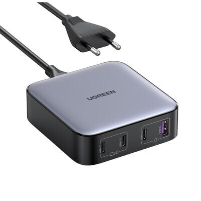 Ugreen 40914 Nexode 200W GaN Desktop USB-C USB-A Charger, Indoor, AC, Grey