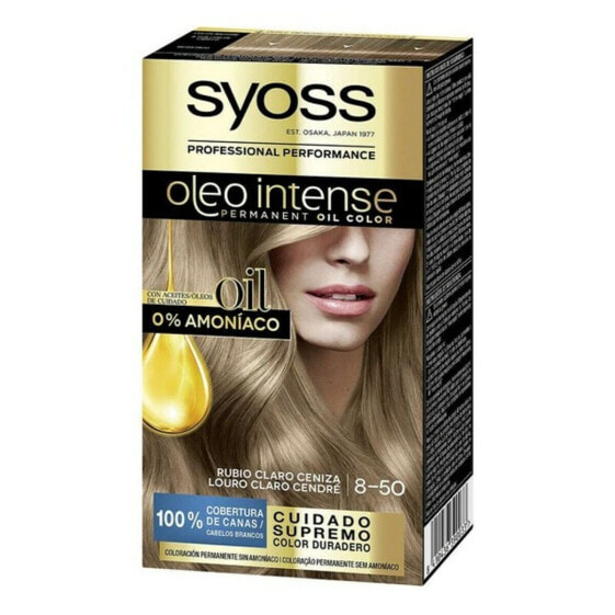 Краска для волос Syoss Olio Intense Без аммиака Nº 8,50 Светлый золотисто-пепельный