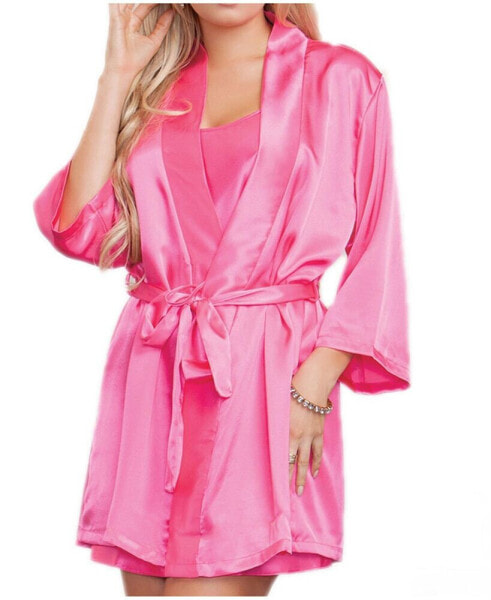 Women's Ultra Soft Satin Lounge and Poolside Robe