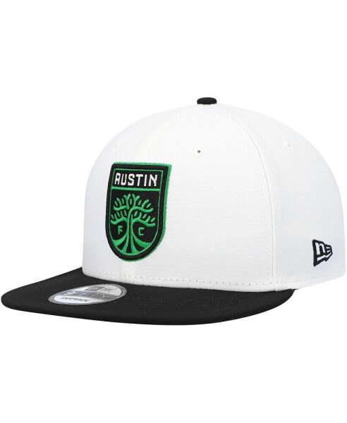 Men's White and Black Austin FC Two-Tone 9FIFTY Snapback Hat