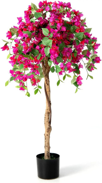 135 cm Kunstbaum mit Blüten