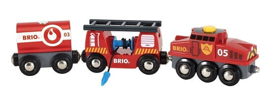 Игрушечный поезд пожарной службы Brio Rescue - Для мальчика/девочки - 3 года - Черный - Красный