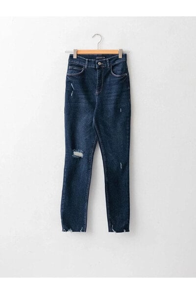 LCW Jeans Yüksek Bel Süper Skinny Fit Cep Detaylı Kadın Rodeo Jean Pantolon