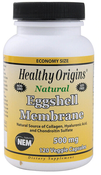 Healthy Origins Eggshell Membrane Комплекс с коллагеном, гиалуроновой кислотой и сульфатом хондроитина для поддержки суставов 120 капсул