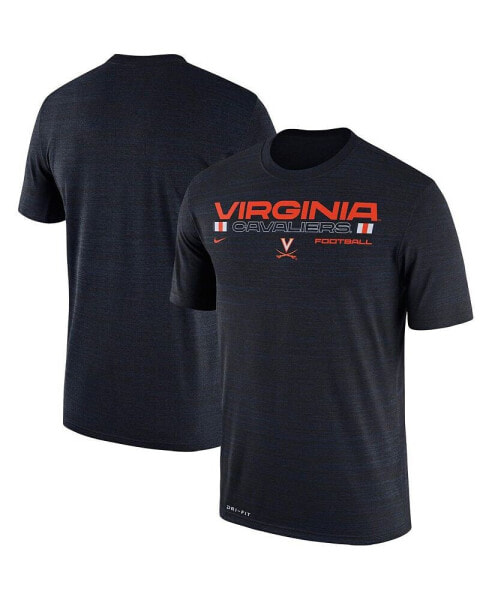 Men's Navy Virginia Cavaliers Velocity Legend Space-Dye Performance T-shirt
