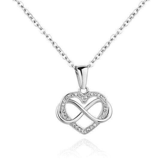 Gentle steel heart necklace VEDN0354S