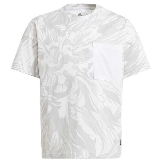 Мужская спортивная футболка белая с карманом ADIDAS Arkd3 Short Sleeve T-Shirt