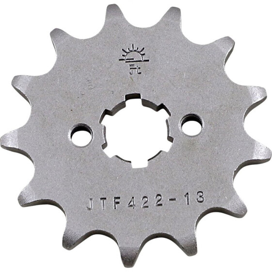 Звезда передняя спортивная JT Sprockets 520 JTF422.13 Steel для KAWASAKI KDX 200 1983, KX 125 C 1984, KX 125 D 1985, KX 125 F 1988, KX 125 G 1989, SUZUKI GT 185 E 1978, GT 185 E Adventure 1978, T20 250 X6 Hustler 1968, T21 250 Super Six 1968