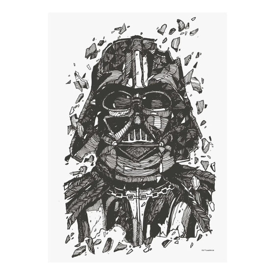 Wandbild Star Wars Darth Vader Drawing