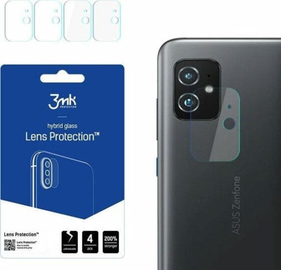 Защитное стекло на камеру 3MK Lens Protection для Asus Zenfone 8 [4 ПАК]