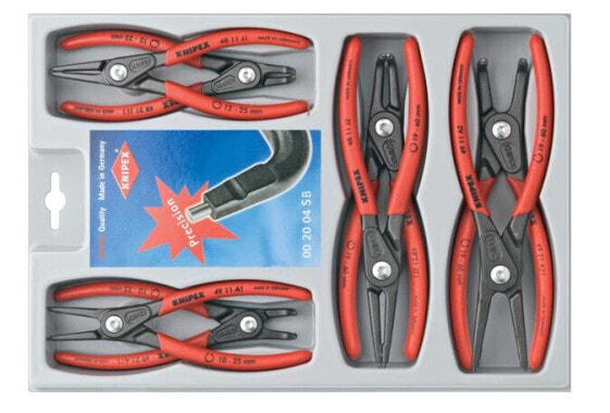 KNIPEX SZCZYPCE DO PIERŚCIENI ZACISKOWYCH SEGERA KOMPLET 8 elem.