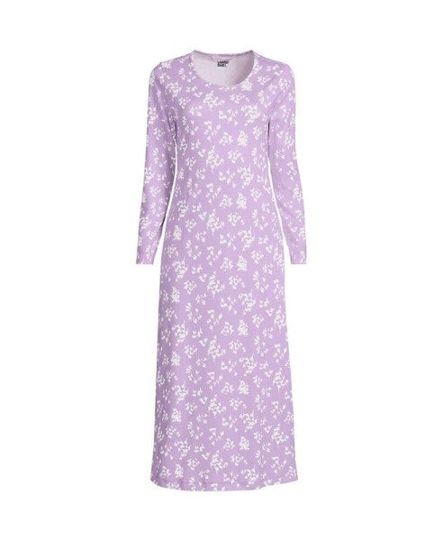 Women's Cotton Long Sleeve Midcalf Nightgown