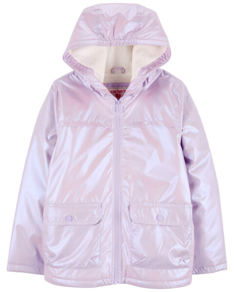 Kid Lavender Shine Mid-Weight Fleece-Lined Jacket 4