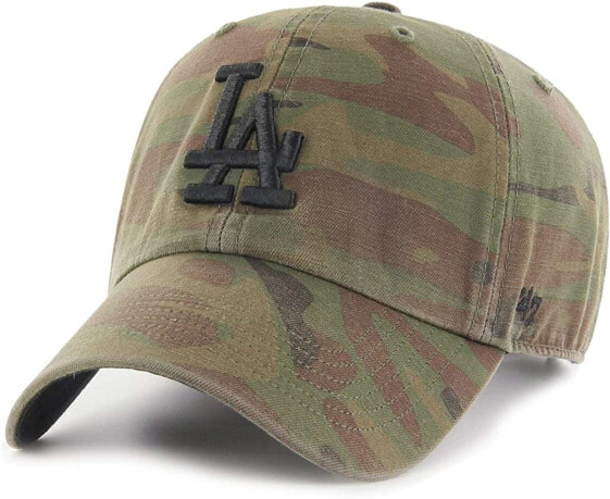47 Brand Clean Up Regiment Dodgers Baseball Cap Strapback MLB Los Angeles LA Metal Buckle