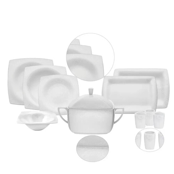 Fine Pearl Helen 62-tlg Tafelservice-Set