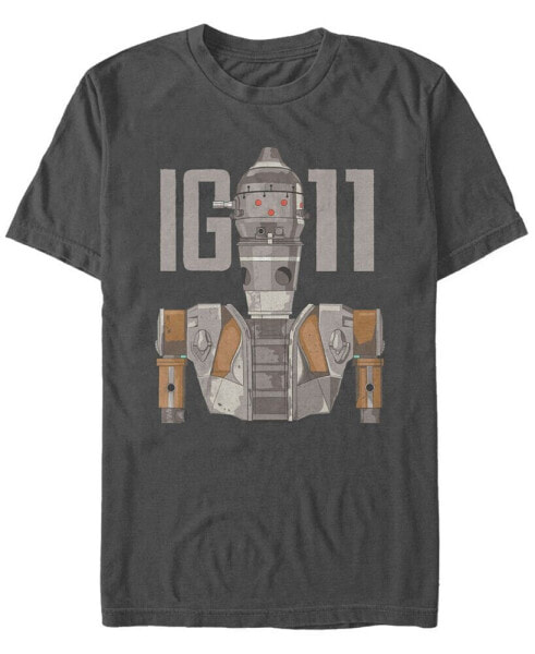 Star Wars The Mandalorian IG-11 Simple Portrait Short Sleeve Men's T-shirt