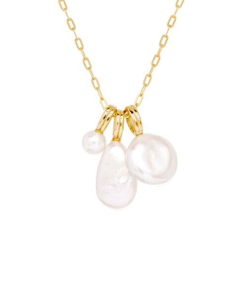 Florence Imitation Pearl Charm Pendant Necklace