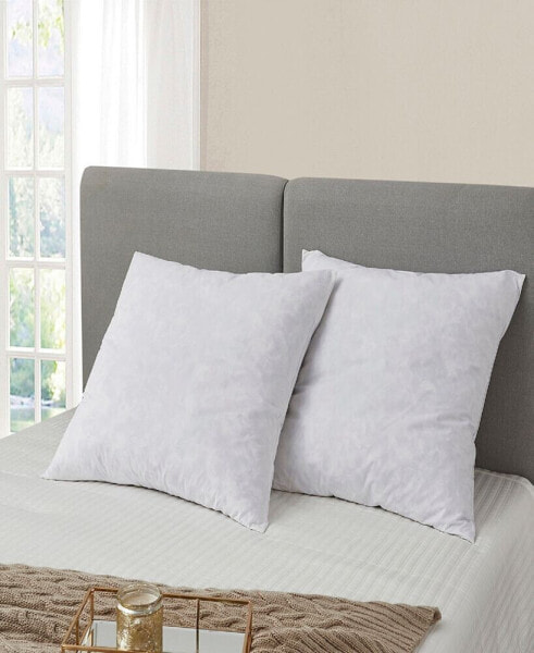 Feather Filled 2-Pack Pillow, European