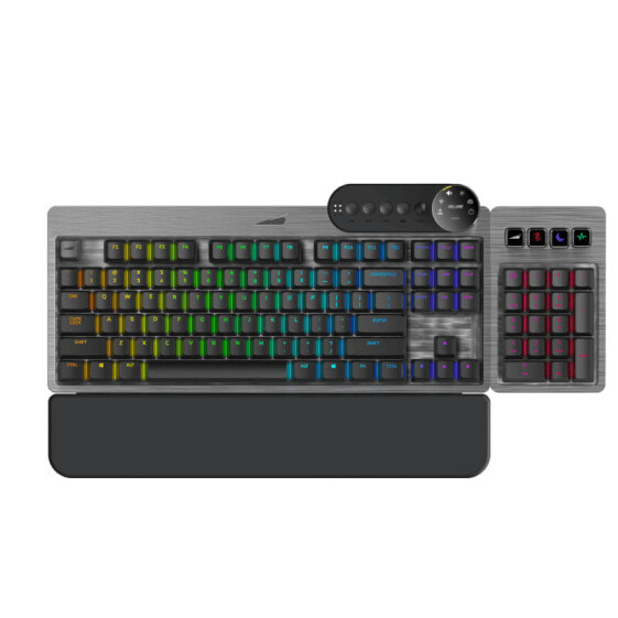 Mountain Everest Max - Full-size (100%) - USB - Mechanical - QWERTY - RGB LED - Grey