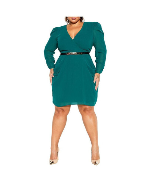 Plus Size Wrap Affair Dress