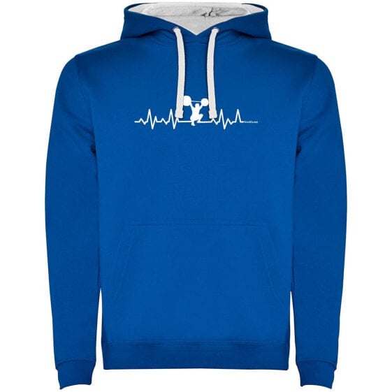 KRUSKIS Fitness Heartbeat Two-Colour hoodie