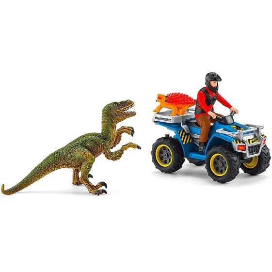 Игрушка Динозавры SCHLEICH Quad Побег от Велоцираптора