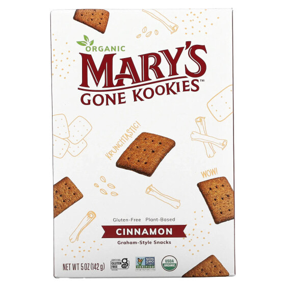 Снэк органический Mary's Gone Crackers, Грэм с корицей 142 г (5 унций)
