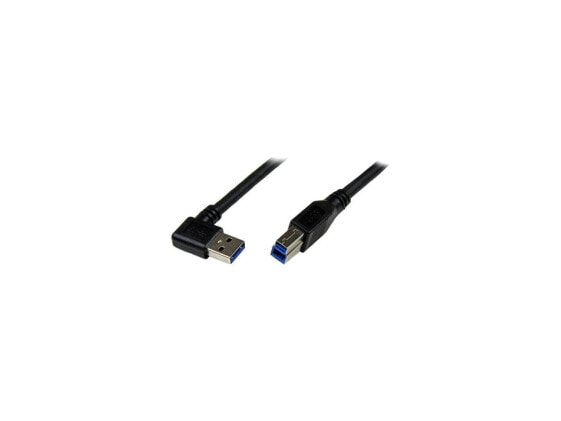 StarTech.com 1m Black SuperSpeed USB 3.0 Cable - Right Angle A to B - M/M