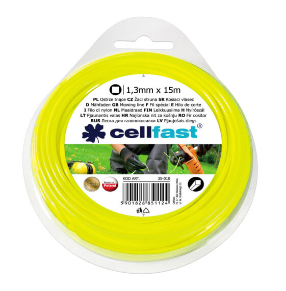 Леска Cellfast Żyłka tnąca kwadrat 1,3mm x 15m (35-010)