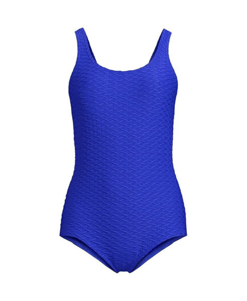 Women's Texture Tugless One Piece Swimsuit